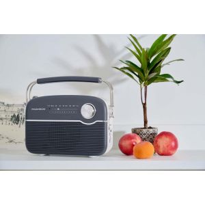 Radio Bluetooth &agrave; recharge solaire grise Thomson - Neuf