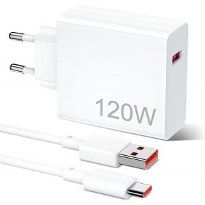 Chargeur Rapide 120w Avec C&acirc;ble Usb Type-C 1m Pour Mi Turbo Charge,Xiaomi 12t 11t Pro 12 Lite 12x,Redmi Note 12 11 11s 10,Mi 11 Ultra 11i 10t Lite,Poco M4 X4 X3 - Neuf