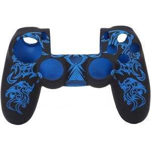 Peau Manette Ps4, Coque Souple Caoutchouc Silicone Étui Protection Anti Dérapant Housse Jeu San Fil Ps4 Skin Cover Jeux Compatible Contrôleur Couverture Case Glissement Transfert Eau Résistant - Neuf
