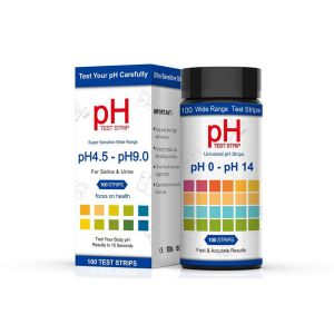 100 bandelettes de test de pH pour urine et salive 4,5-9,0 pour tests en milieu liquide - Neuf