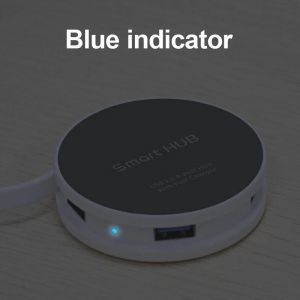 Hub Usb3.0 4 Ports Avec Adaptateur De Chargeur Rapide Hub Intelligent Pour Ordinateur Portable De Bureau - Neuf