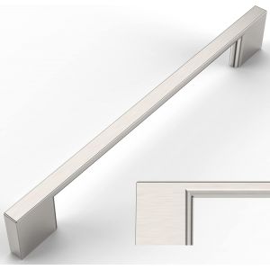 A 6 Pièces Poignee de Meuble Cuisine Acier Brossé 160mm Alliage de zinc Argent Poignées Meubles avec Vis,pour Bureaux,Tiroirs,Armoires,Placard UK0022 - Neuf