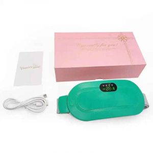 Ceinture Chauffante Menstruelle Usb Pour Femme,Coussin Chauffant Électrique À 5 Vitesses,Masseur Abdominal Et Lombaire À Vibration,Support Rapide - Type Dark Green - Neuf