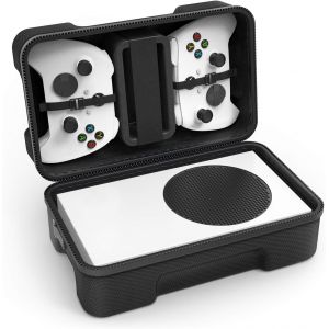&Eacute;tui de Transport Rigide Compatible avec la Console de jeu Xbox Series S Sac de Rangement de Voyage pour Contr&ocirc;leurs Sans Fil et C&acirc;bles - Neuf