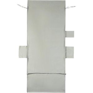 TZF-Housse de Chaise de Plage Longue en Microfibre, Serviette de Plage avec Poches de Rangement, Housse de Transat Pliable et Légère pour Bain de Soleil, Jardin (Gris) - Neuf