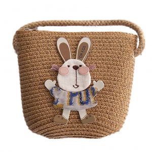 Enfants &Eacute;t&eacute; Cartoon Lapin Paille Messenger Sacs Mini Beach Sac Enfants Kid Croosbody Sac &agrave; bandouli&egrave;re - Neuf