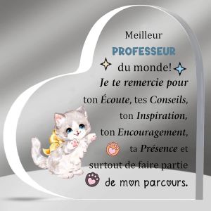 Ershi-Professeur Acrylique Plaques Journée Enseignant Cadeaux Étudiants L`Obtention Diplôme Institutrice Apprécier Présent Hommes [355] - Neuf
