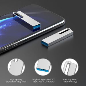 CMJAAGUR-5 Lot 16 Go Clé Usb 3.0 Clé Usb En Métal Avec Porte-Clés 16 Go Étanche Jump Drive Memory Sticks Pour Ordinateur/Ordinateur Portable Sauvegarde De Stockage (5 Lot 16 Go 3.0, Argent)[M430] - Neuf