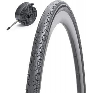 Subzonal-700x28c Pneu De V&eacute;lo Pliable 28x1.10 28-622 Bicyclette Pneus Et 28 Pouces Chambres &Agrave; Air Fv60mm Valve Presta, Convient Pour 700x25c 700 X 28c 700x30c 28x1.20 Ville/Route Pneus V&eacute;lo (1-Pc) - Neuf