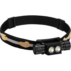 Lampe Frontale Rechargeable H25s Led Super Lumineuse 1200 Lumens Avec 7 Modes, Étanche Ipx6 Pour Le Travail, La Randonnée, La Pêche, Le Camping - Neuf
