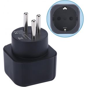 ERYI-Adaptateur De Prise Europe Vers Israël, Prise Schuko Ue Adaptée À La Prise Israélienne, Prise Européenne/Allemagne/Française De Type C/E/F Vers Convertisseur De Prise De Voyage De Type H (1 Pièc - Neuf