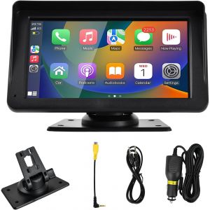 St&eacute;r&eacute;o de Voiture sans Fil Carplay et Android,Ecran Tactile 7"" &Eacute;cran partag&eacute; Poste Radio Voiture,Autoradio avec Bluetooth,Commande vocale,pour Navigation GPS,Bluetooth - Neuf