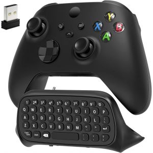 Clavier Contr&ocirc;leur Compatible Avec Xbox Series X/S/Xbox One/One S, Clavier Chat Sans Fil Bluetooth Avec R&eacute;cepteur Usb, Haut-Parleur Int&eacute;gr&eacute; Et Prise Audio 3,5 Mm Pour Series X/S/Xbox One/S Clavier - Neuf