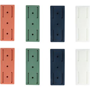 Lot de 8 supports de socle auto-adh&eacute;sifs sans perforation, support mural pour prise de courant, support pour prise de courant WiFi routeur - Neuf