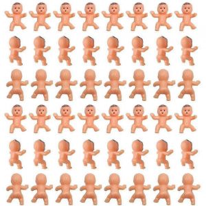 60 Pcs Mini En Plastique B&eacute;b&eacute;s Enfants Bain Jouet Minuscule Figurine B&eacute;b&eacute; Douche Poup&eacute;e De Bain En Vrac Pour Cadeau De F&ecirc;te - Neuf