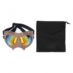 Lunettes De Soleil Pour Chien, Protection Uv, Lunettes Pour Animaux De Compagnie, Protection Des Yeux, Lunettes De Soleil Pour Chien De Taille Moyenne Et Grande, Monture Kaki, Verres Rouges - Neuf