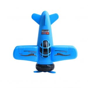 Jouet D'inertie Intelligent Pour Enfants, Son Flash, Musique, Avion, Modele De Simulation Haute Definition (Bleu) - Neuf