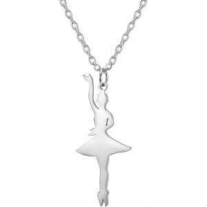 Kal-Collier De Ballerine Pour Fille Gymnastique Ballerine Bijoux De Danseuse Collier À Pendentif - Neuf