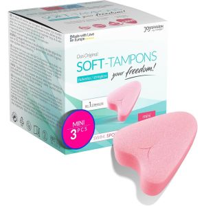 Kalanka-Soft Tampons Mini I 3 Pcs I Pour Le Sport, La Natation & Le Spa I &Eacute;ponges Menstruelles Ultra Douces I Insertion & Retrait Faciles I Mini Tampon Doux Sans Fil - Neuf