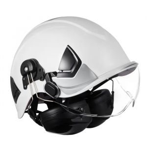Casque de S&eacute;curit&eacute; Industriel-Duoku-Certifi&eacute; ANSI/ISEA Z89.1-Con&ccedil;u en ABS avec Ventilation-Ajustable-Equip&eacute; d'une Visi&egrave;re-Prot&egrave;ge - Neuf