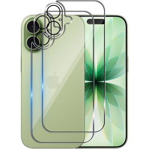 Verre Tremp&eacute; Pour 17, [2 Pi&egrave;ces] Arri&egrave;re Verre Tremp&eacute;+[2 Pi&egrave;ces] Cam&eacute;ra Arri&egrave;re Protecteur, Duret&eacute; 9h-Sans Bulles D'air-Anti-Rayures - Neuf