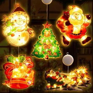 Kal-Led Lumi&egrave;res De Fen&ecirc;tre De No&euml;l, No&euml;l Lustre &Agrave; Ventouse De Fen&ecirc;tre, Lumi&egrave;res De D&eacute;coration De No&euml;l, Led De No&euml;l &Agrave; Suspendre D&eacute;coration De Fen&ecirc;tre, D&eacute;coration Lumi&egrave;re Pour No&euml;l, F&ecirc;te - Neuf
