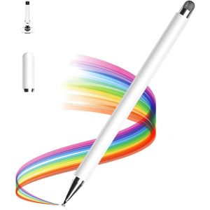 Stylo pour tablette, stylo pour I-phone/Samsung/iPad/Android/IOS, stylet tactile tablette (blanc) - Neuf