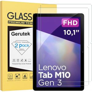 TRAHOO-[Lot de 2 Verre Tremp&eacute; pour Lenovo Tab M10 HD (3rd Gen) 10,1 pouces 2022, (TB-328FU/328XU), 9H, Haute D&eacute;finition, Anti Rayures, Sans Bulles Film Protection &Eacute;cran pour Lenovo Tab M10 3rd 10.1 - Neuf