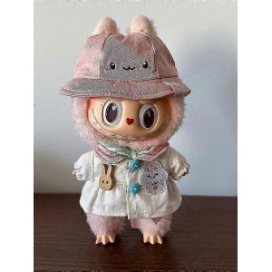 2024 Jouet Labubu 17 cm Poupee 10 cm Ensemble de maternelle Vetements Labubu Jouet pour fille mignonne - Neuf