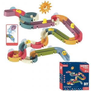 Ensemble De Jouets De Bain Avec Toboggan À Billes Pour Enfants ¿ Toboggan Mural Pour Tout-Petits De 3 Ans Et Plus, 34 À 66 Pièces, 50 % De Réduction-48 Pièces - Neuf