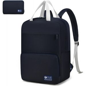 KALANKA-Bagages Cabine 40x30x15cm Air France British Airways Pliable Sac a Dos Voyage Cabine Avion Femme Homme Bagage a Main Petit Sacs à Dos Loisir Impermeable 20L Travel Backpack, Bleu Profond - Neuf