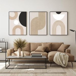 Eryi-Peinture D'art Bohème, Affiche De Décoration D'intérieur Abstraite Moderne, Impression Sur Le Mur De Fond De La Chambre Et Du Salon, Sans Cadre (K10,20 X 30 Cm X 3) - Neuf