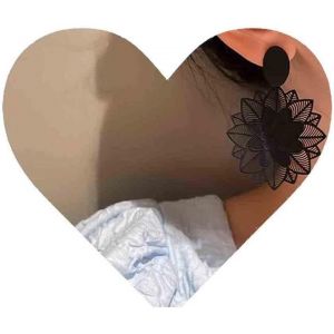 Kal-Boucles D'oreilles Fleur En Dentelle Noire Boucles D'oreilles Fleur Creuse Boucles D'oreilles Pendantes Fleur De Soleil Noir Boucles D'oreilles Bohême Bijoux Pour Femmes Et Filles - Neuf