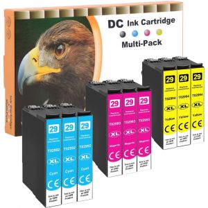 Cartouches D'Encre Compatibles Pour Epson 29Xl 29 Pour Expression Homexp-235 Xp-245 Xp-247 Xp-255 Xp-257 Xp-332 Xp-335 Xp-342 Xp-345 Xp-352 Xp-355 Xp-432 Xp-435 (3Cyan/3Magenta/3Jaune,9-Pack) - Neuf