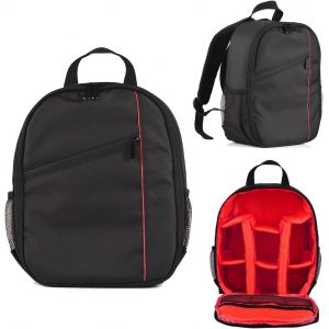 Petit sac à dos pour appareil photo extérieur résistant à l'eau et aux chocs pour appareils photo reflex numériques Sony, Canon, Nikon, DSLR/sans miroir.[X84] - Neuf