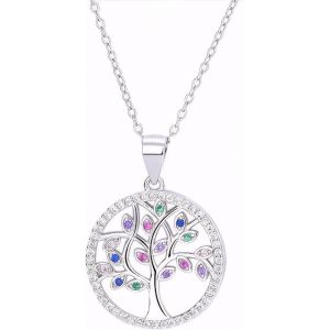 Argent Sterling 925 Arbre Pendentif, Argent 925 Collier Arbre De Vie, Pendentif Argent Arbre De Vie, Collier Arbre De Vie Pendentif Avec Cha&icirc;ne, Avec Boite, Pour Cadeau Saint-Valentin Et De No&euml;l - Neuf