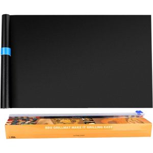 Jexnovashop-Bbq Tapis De Cuisson 40x300cm, Surdimensionn&eacute; D&eacute;coupable Plaque De Cuisson R&eacute;utilisable Anti-Adh&eacute;rent T&eacute;flon Sans Pfoa Pour Barbecue &Agrave; Gaz Charbon De Bois Four Grill - Neuf