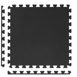 Actiget Tapis De Protection Pour Exercices De Pilates, Entra&icirc;nement, 4 Pi&egrave;ces, Puzzle En Mousse Eva 1,2 Cm, Graphite - Neuf