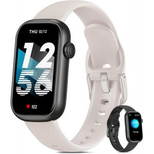 Montre Connect&eacute;e Femme Homme Avec Appel Bluetooth, 1,47'' Bracelet Connect&eacute; Fr&eacute;quence Cardiaque, Spo2, Suivi Sommeil, Montre Podometre Sport, Etanche Ip68 Smartwatch, Noir/Stellaire - Neuf