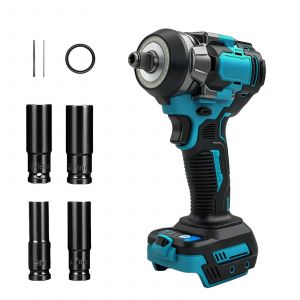 Cl&eacute; &agrave; chocs &eacute;lectrique sans fil, moteur brushless haute efficacit&eacute; &agrave; couple &eacute;lev&eacute;, r&eacute;glable &agrave; 3 vitesses avec LED pour voiture, travail - Neuf