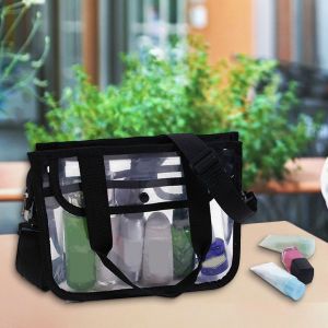 HJLIAN Trousse de toilette transparente, trousse de maquillage de voyage, sac divers - Neuf