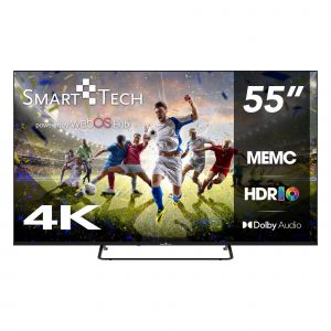 Smart Tech TV LED 4K UHD 55' (139 cm) Smart TV Web OS-55UW02K3- Molotov, Netflix, Prime Video, Disney+ - 3xHDMI - 2xUSB - HDR- Dolby Audio - Neuf