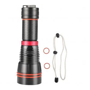 Hjlian Lampe Torche Led Electrique De Plongee Sous-Marine Etanche Ipx8 De 100 M - Neuf