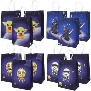 Sac Cadeau Sacs Fête Sacs En Papier De Sac Cadeau Dessin Animé Enfants Bonbons Sac Pour Party Emballage Anniversaire Fête Anniversaire Enfant Mariage 12Pcs - Neuf
