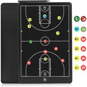 Acdsgd-Tableau Tactique Lcd De 40,6 Cm Pour Basket-Ball, Tableau &Eacute;lectronique Am&eacute;lior&eacute; Avec Cadre En Abs Respectueux De L'environnement, Imperm&eacute;able, R&eacute;sistant Aux Chutes Avec Stylo Pour Basket-Ball - Neuf