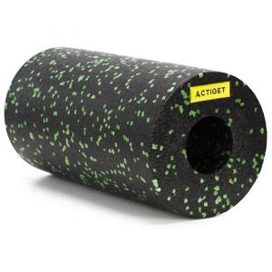 Actiget Rouleau De Fitness Pour Massage Corporel, Rouleau En Mousse Moyennement Dure, Noir Et Vert - Neuf