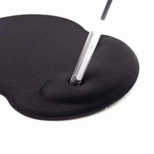 Noir tapis de Souris Ergonomique avec Gel de Soutien de Repos de Poignet de Soulagement de la Douleur avec anti-Dérapant de Base de Polyuréthane Noir, Marbré - Neuf