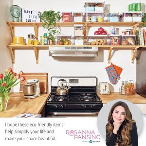 Idesign Boite De Rangement,Boite Frigo De La S&eacute;rie Rosanna Pansino,Boite De Rangement Plastique Recycl&eacute; Avec Poign&eacute;es Et Couvercle,Transparent Et Violet - Neuf