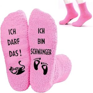 Jgd-1 Paire Cadeau Femme Maman Grand-M&egrave;re Taille 36-40 Chaussettes Dr&ocirc;les Pour Femmes Avec Grip Chaussettes De Petit G&acirc;teau Cadeau Femme Enceinte Cadeau Anniversaire Femme Cadeau F&ecirc;te Des M&egrave;res - Neuf