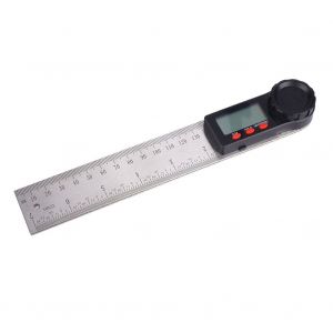 Regle 2 en 1, goniometre, detecteur d'angle electrique, regle d'angle numerique magnetique avec affichage (200 mm) - Neuf